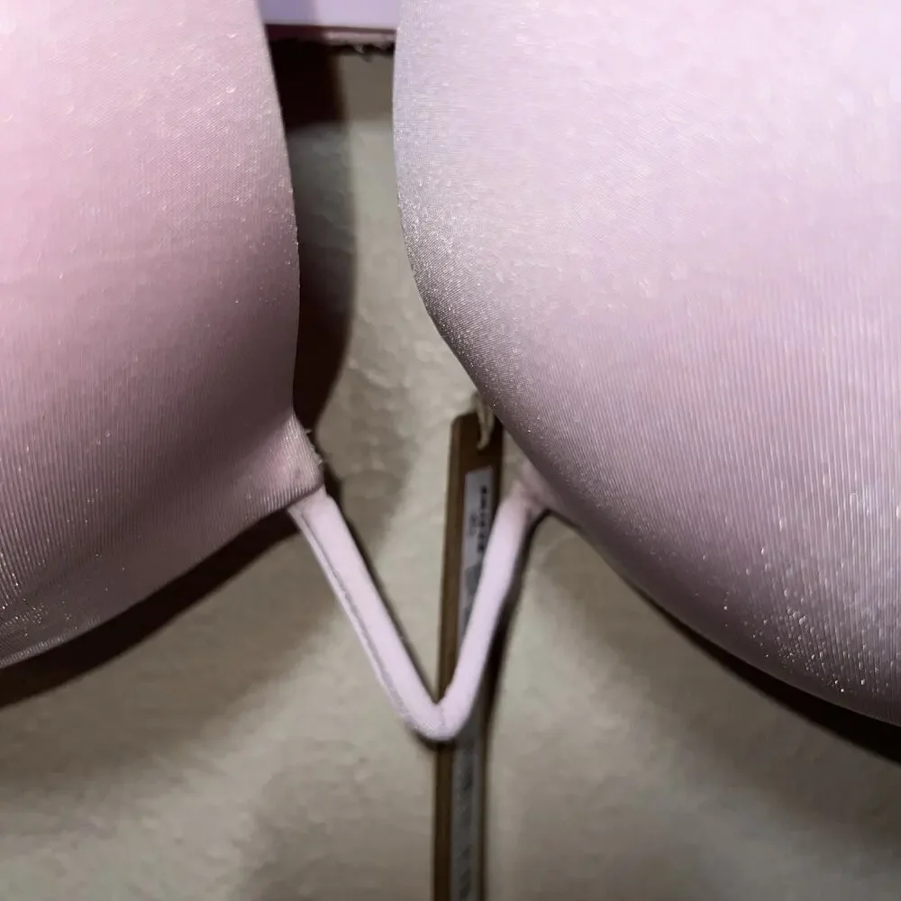 Skims Ultimate Deep V Push Up Bra Size 38DDD Cherry Blossom Pink NWT - Picture 2 of 12